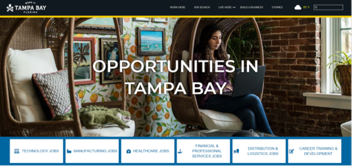 Make It Tampa Bay talent attraction campaign launches new job board