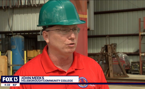 FOX 13 visits Tampa Tank to discuss skilled labor shortage