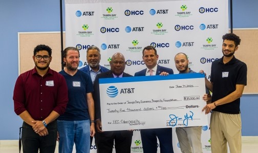 AT&T Awards $25,000 in Scholarships to Tampa Bay Economic Prosperity Foundation for HCC Students Enrolled in Cybersecurity Programs
