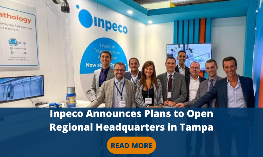 Inpeco to establish regional headquarters in Tampa