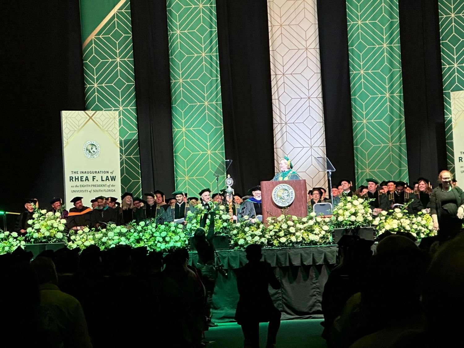 President Rhea Law shares vision for USF’s future in presidential inauguration speech