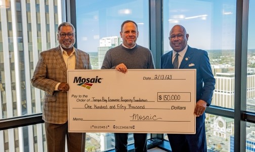 The Mosaic Company donates $150,000 in support of Tampa Bay Economic Prosperity Foundation